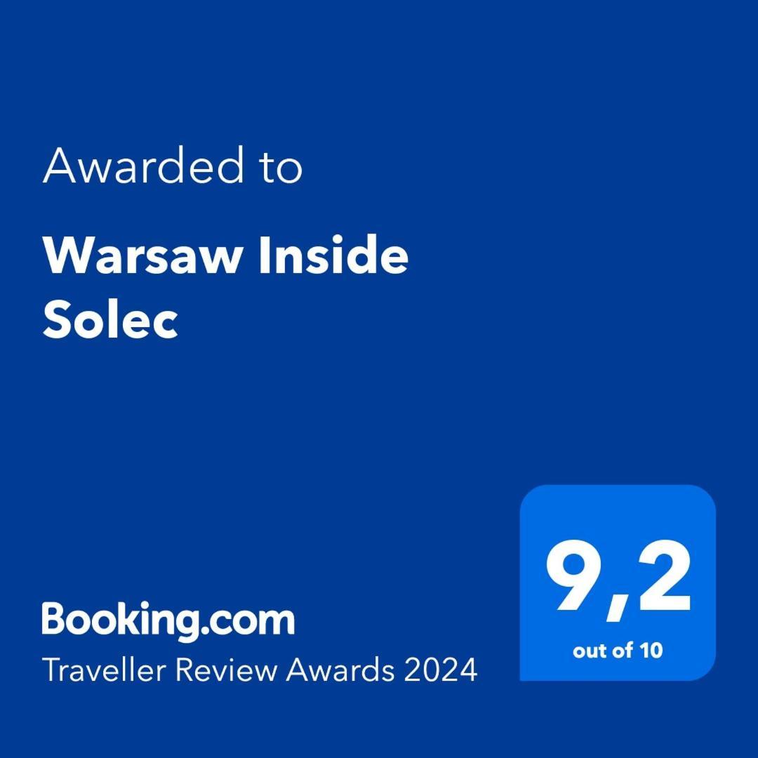 Warsaw Inside Solec With Private Parking公寓 外观 照片